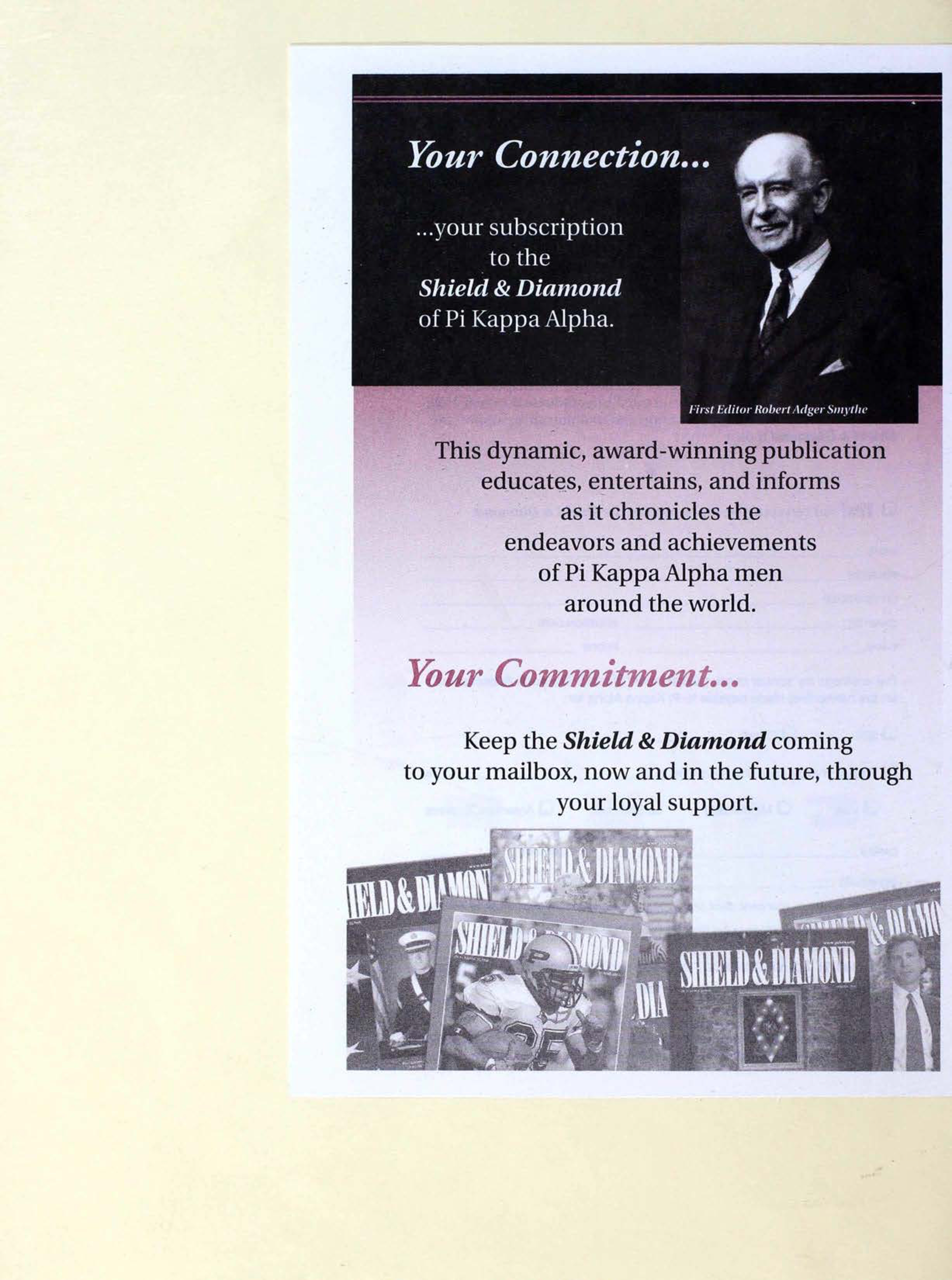 Your Connection...Your Commitment